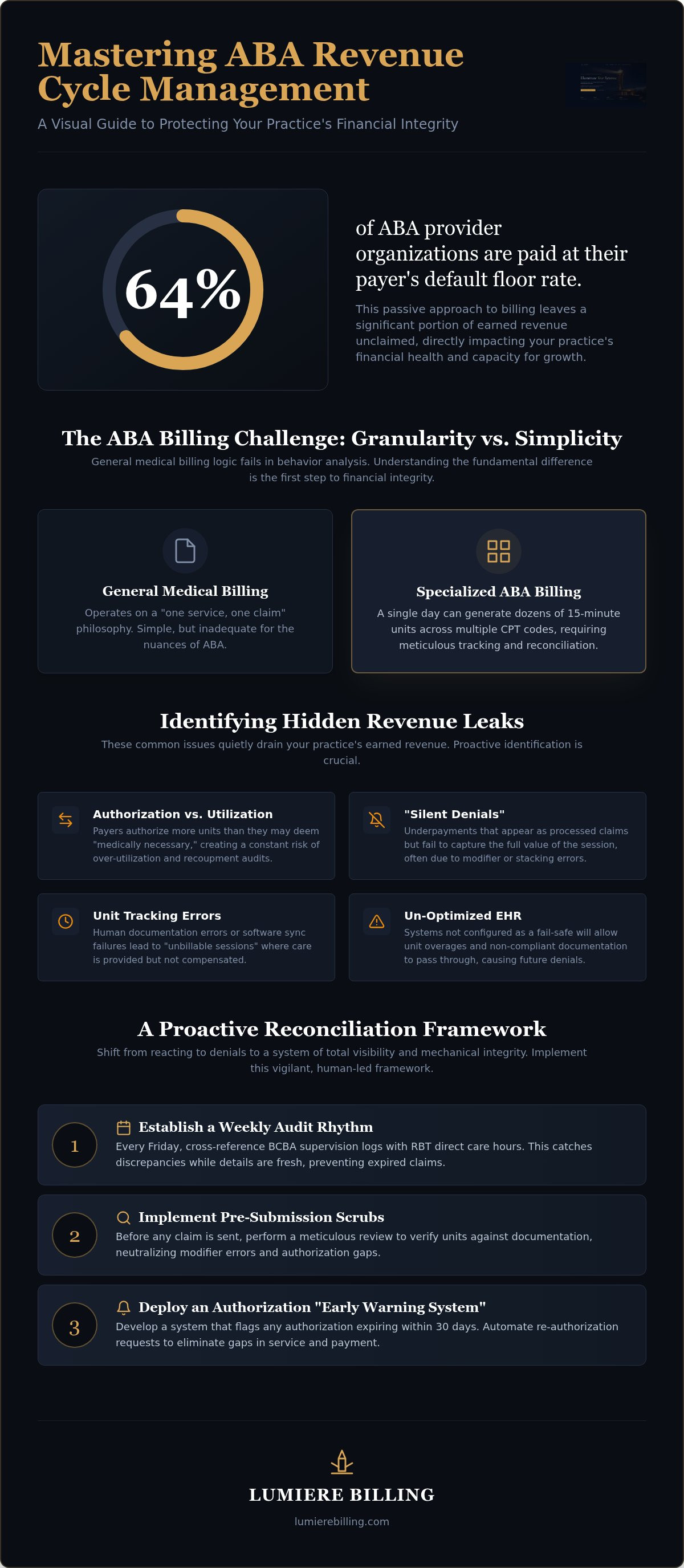 Mastering ABA Revenue Cycle Management: 2026 Guide infographic